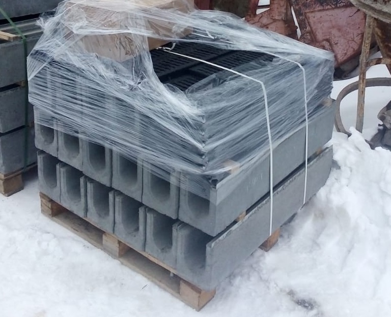 Водоотводные лотки бетонные Уфа. Размеры цена вес ГОСТ серия купить